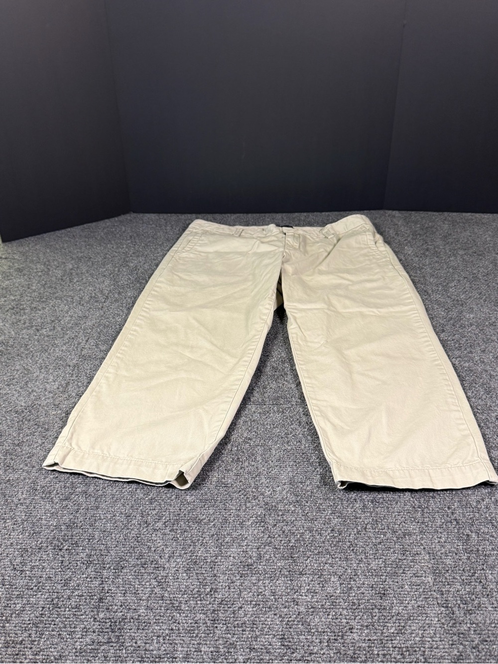 Gap Tan Khaki Cropped Wide-Leg Chino Pants